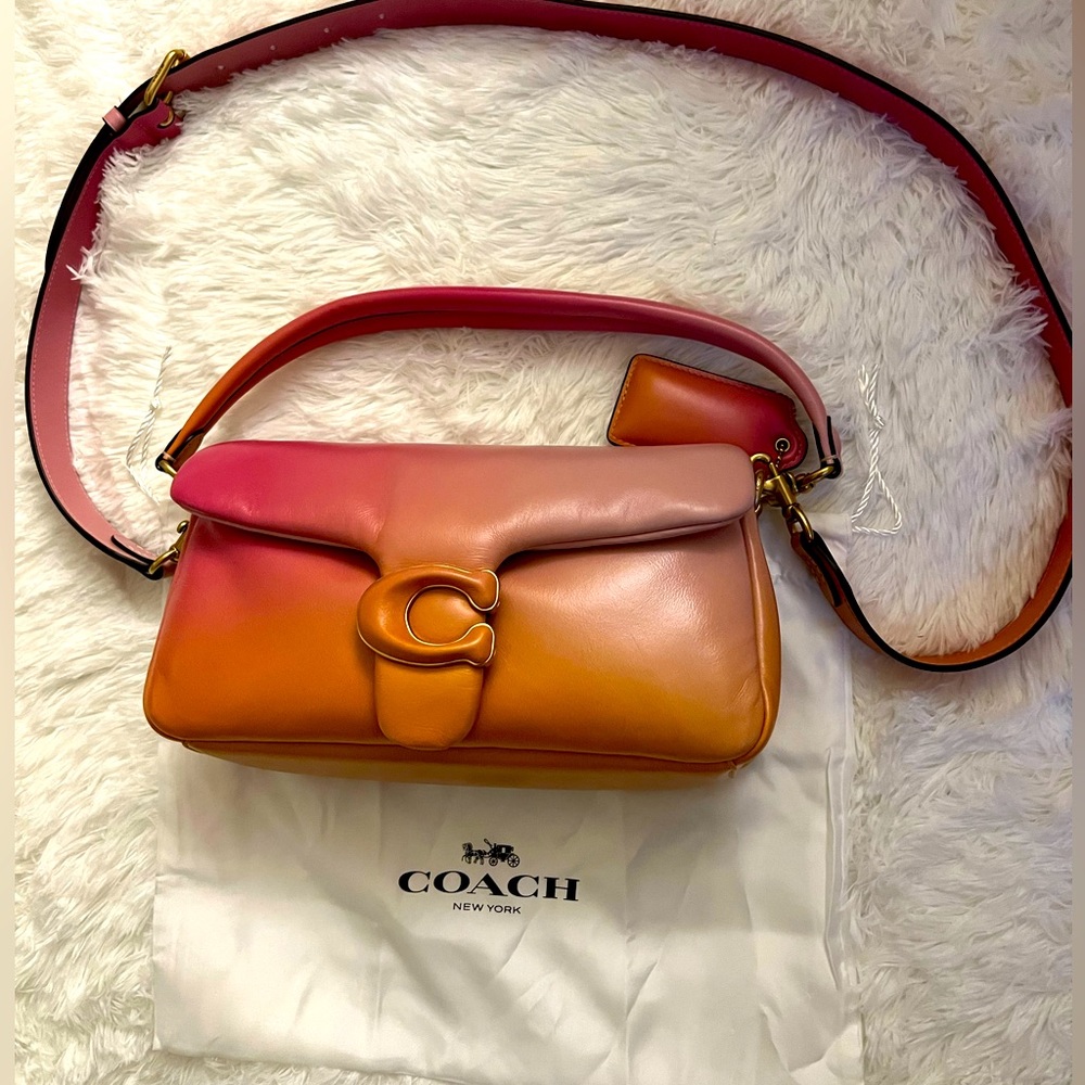 New condition Coach pillow tabby 26 in nappa leather petunia ombre